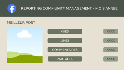 Template - Reporting Mensuel Community Manager – Instagram, Facebook, TikTok, LinkedIn