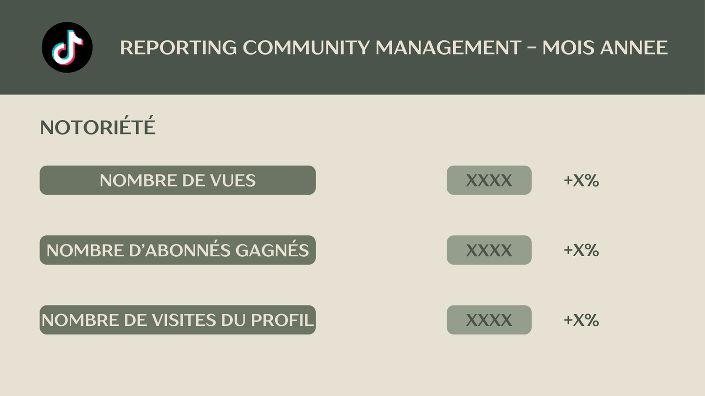 Template - Reporting Mensuel Community Manager – Instagram, Facebook, TikTok, LinkedIn